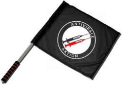 Zum/zur  Fahne / Flagge (ca. 40x35cm) "Antivirale Aktion - Spritzen" für 15,00 € gehen.