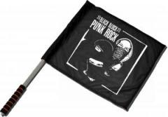 Zum/zur  Fahne / Flagge (ca. 40x35cm) "Black Block Punk Rock" für 15,00 € gehen.