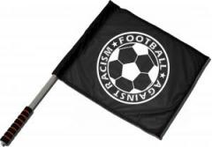Zum/zur  Fahne / Flagge (ca. 40x35cm) "Football against racism" für 15,00 € gehen.