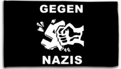Zur Fahne / Flagge (ca. 150x100cm) "Gegen Nazis" für 25,00 € gehen.