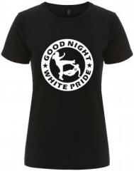 Zum tailliertes Fairtrade T-Shirt "Good Night White Pride (dicker Rand)" für 18,10 € gehen.