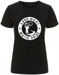 Zum tailliertes Fairtrade T-Shirt "Good Night White Pride - Fahrrad" für 18,10 € gehen.