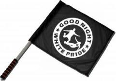 Zum/zur  Fahne / Flagge (ca. 40x35cm) "Good night white pride - Fußball" für 15,00 € gehen.