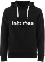 Zum Fairtrade Pullover "#haltdiefresse" für 40,00 € gehen.