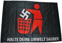 Zur Fahne / Flagge (ca. 150x100cm) "Halte Deine Umwelt sauber" für 25,00 € gehen.