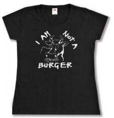Zum tailliertes T-Shirt "I am not a burger" für 14,00 € gehen.