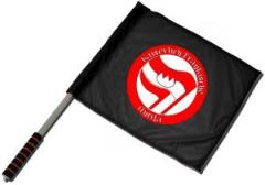 Zum/zur  Fahne / Flagge (ca. 40x35cm) "Kaiserlich Fränkische Antifa" für 15,00 € gehen.