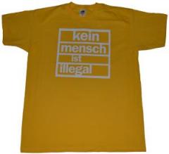 Zum T-Shirt "Kein Mensch ist Illegal (weiß/gelb)" für 15,00 € gehen.
