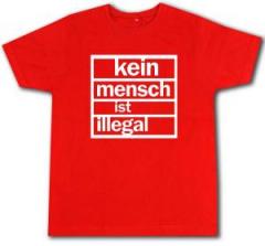 Zum Fairtrade T-Shirt "Kein Mensch ist Illegal (weiß/rot)" für 19,45 € gehen.