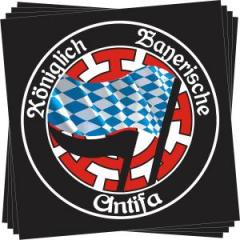Zum Aufkleber-Paket "Königlich Bayerische Antifa Mühldorf" für 1,94 € gehen.