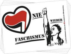 Zum Aufkleber-Paket "Nie wieder Faschismus" für 2,00 € gehen.