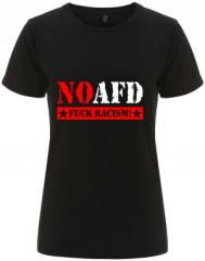 Zum tailliertes Fairtrade T-Shirt "No AFD" für 18,10 € gehen.