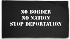 Zur Fahne / Flagge (ca. 150x100cm) "No Border - No Nation - Stop Deportation" für 25,00 € gehen.