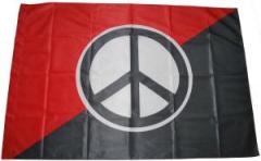 Zur Fahne / Flagge (ca. 150x100cm) "Peace (schwarz/rot)" für 25,00 € gehen.