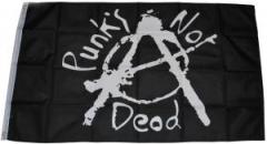 Zur Fahne / Flagge (ca. 150x100cm) "Punk's not Dead" für 25,00 € gehen.