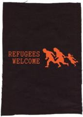 Zum Rückenaufnäher "Refugees welcome (running family)" für 3,00 € gehen.