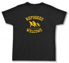 Zum Fairtrade T-Shirt "Refugees welcome" für 19,45 € gehen.