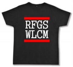 Zum Fairtrade T-Shirt "RFGS WLCM" für 19,45 € gehen.