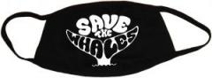 Zur Mundmaske "Save the Whales" für 6,50 € gehen.