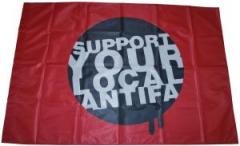 Zur Fahne / Flagge (ca. 150x100cm) "Support your local Antifa" für 25,00 € gehen.