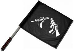Zum/zur  Fahne / Flagge (ca. 40x35cm) "Zerbrochenes Gewehr" für 15,00 € gehen.